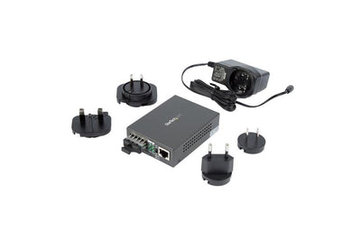 STARTECH network media converter 1000 Mbit/s 1310 nm Single-mode Black (MCMGBSCSM10) - Cartouches Certifiees