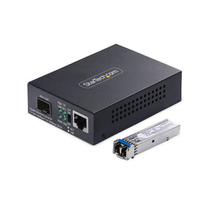 STARTECH network media converter 2000 Mbit/s 1310 nm Single-mode Black (MCM1110SMLC20) - Cartouches Certifiees