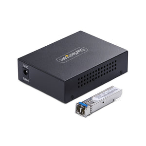 STARTECH network media converter 2000 Mbit/s 1310 nm Single-mode Black (MCM1110SMLC20) - Cartouches Certifiees