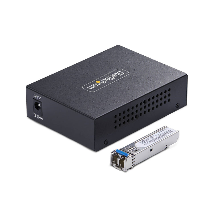 STARTECH network media converter 2000 Mbit/s 1310 nm Single-mode Black (MCM1110SMLC20) - Cartouches Certifiees