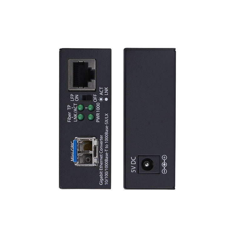STARTECH network media converter 2000 Mbit/s 1310 nm Single-mode Black (MCM1110SMLC20) - Cartouches Certifiees
