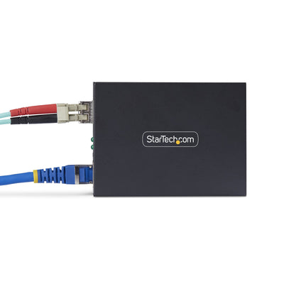 STARTECH network media converter 2000 Mbit/s 1310 nm Single-mode Black (MCM1110SMLC20) - Cartouches Certifiees