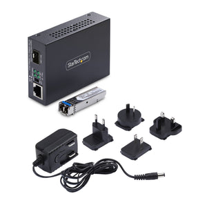 STARTECH network media converter 2000 Mbit/s 1310 nm Single-mode Black (MCM1110SMLC20) - Cartouches Certifiees