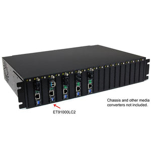 STARTECH network media converter 2000 Mbit/s 850 nm Multi-mode Black (ET91000LC2) - Cartouches Certifiees