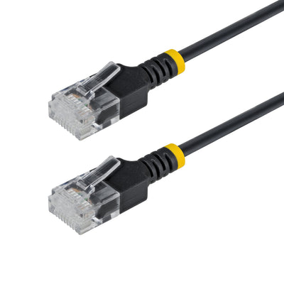 STARTECH networking cable Black 0,3 m Cat6a U/UTP (UTP) Round (N6APATUTP34BKS-1FT) - Cartouches Certifiees
