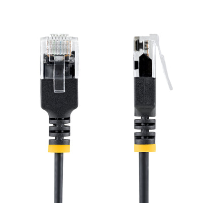 STARTECH networking cable Black 0,3 m Cat6a U/UTP (UTP) Round (N6APATUTP34BKS-1FT) - Cartouches Certifiees