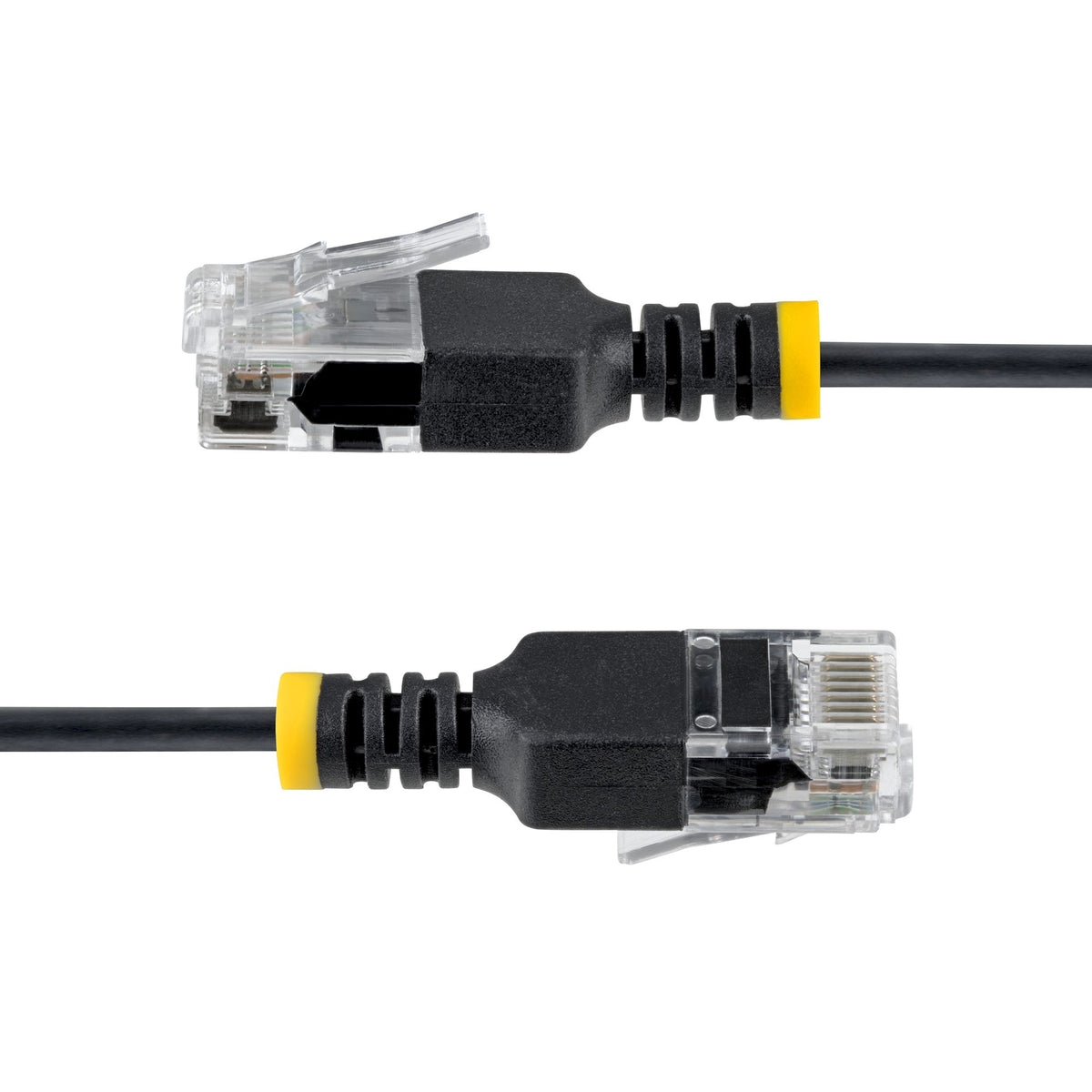STARTECH networking cable Black 0,3 m Cat6a U/UTP (UTP) Round (N6APATUTP34BKS-1FT) - Cartouches Certifiees