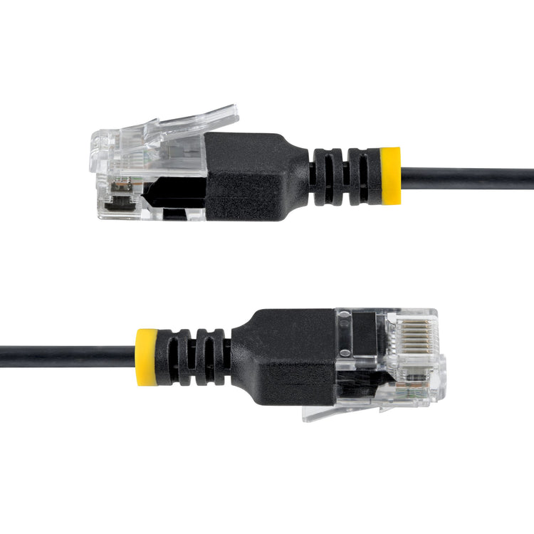 STARTECH networking cable Black 0,3 m Cat6a U/UTP (UTP) Round (N6APATUTP34BKS-1FT) - Cartouches Certifiees