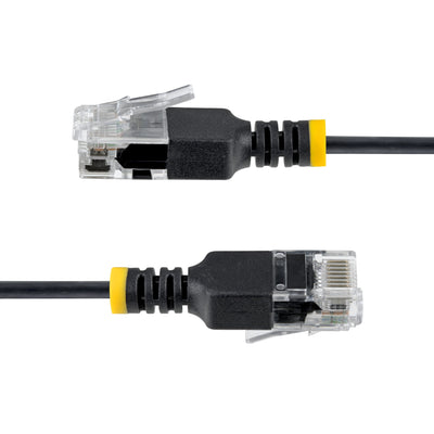 STARTECH networking cable Black 0,9 m Cat6a U/UTP (UTP) Round (N6APATUTP34BKS-3FT) - Cartouches Certifiees