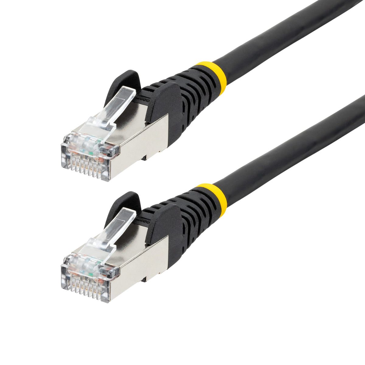 STARTECH networking cable Black 30,5 m Cat6a S/FTP (S-STP) Round (NLBK-100F-6A-PATCH) - Cartouches Certifiees