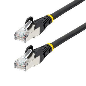 STARTECH networking cable Black 30,5 m Cat6a S/FTP (S-STP) Round (NLBK-100F-6A-PATCH) - Cartouches Certifiees