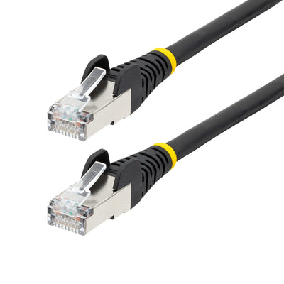 STARTECH networking cable Black 30,5 m Cat6a S/FTP (S-STP) Round (NLBK-100F-6A-PATCH) - Cartouches Certifiees