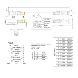 STARTECH networking cable Black 6,1 m Cat6a U/UTP (UTP) (C6ASPAT20BK) - Cartouches Certifiees