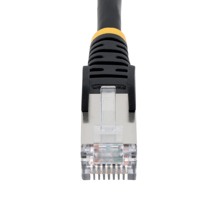 STARTECH networking cable Black 6,1 m S/FTP (S-STP) Round (NLBK-20F-CAT6A-PATCH) - Cartouches Certifiees