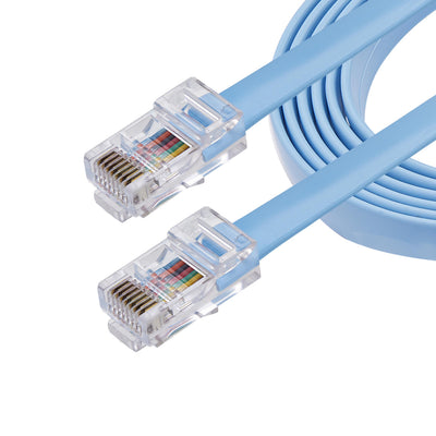 STARTECH networking cable Blue 1,8 m Flat (ROLLOVERMM6) - Cartouches Certifiees
