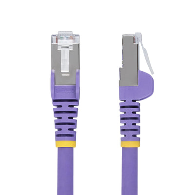 STARTECH networking cable Purple 0,305 m S/FTP (S-STP) Round (NLPL-1F-CAT6A-PATCH) - Cartouches Certifiees