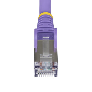 STARTECH networking cable Purple 0,305 m S/FTP (S-STP) Round (NLPL-1F-CAT6A-PATCH) - Cartouches Certifiees
