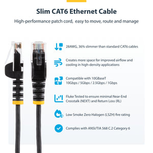 STARTECH networking cable Purple 0,6 m Cat6 U/UTP (UTP) Round (N6PAT2PLS) - Cartouches Certifiees