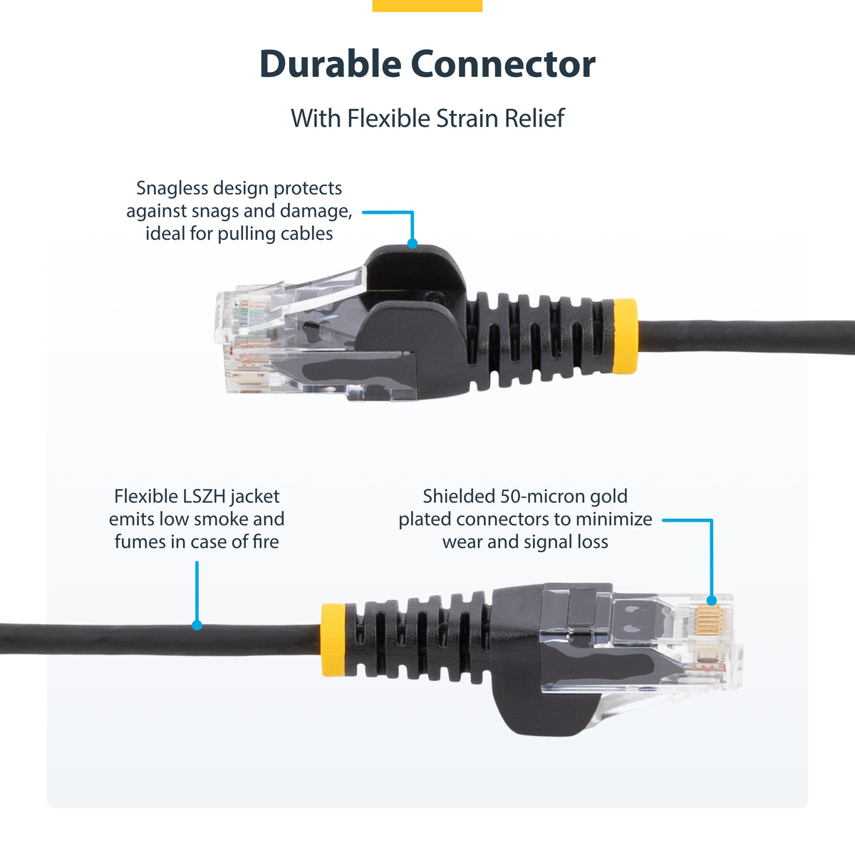 STARTECH networking cable Purple 0,6 m Cat6 U/UTP (UTP) Round (N6PAT2PLS) - Cartouches Certifiees