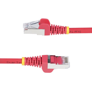 STARTECH networking cable Red 1,8 m S/FTP (S-STP) Round (NLRD-6F-CAT6A-PATCH) - Cartouches Certifiees