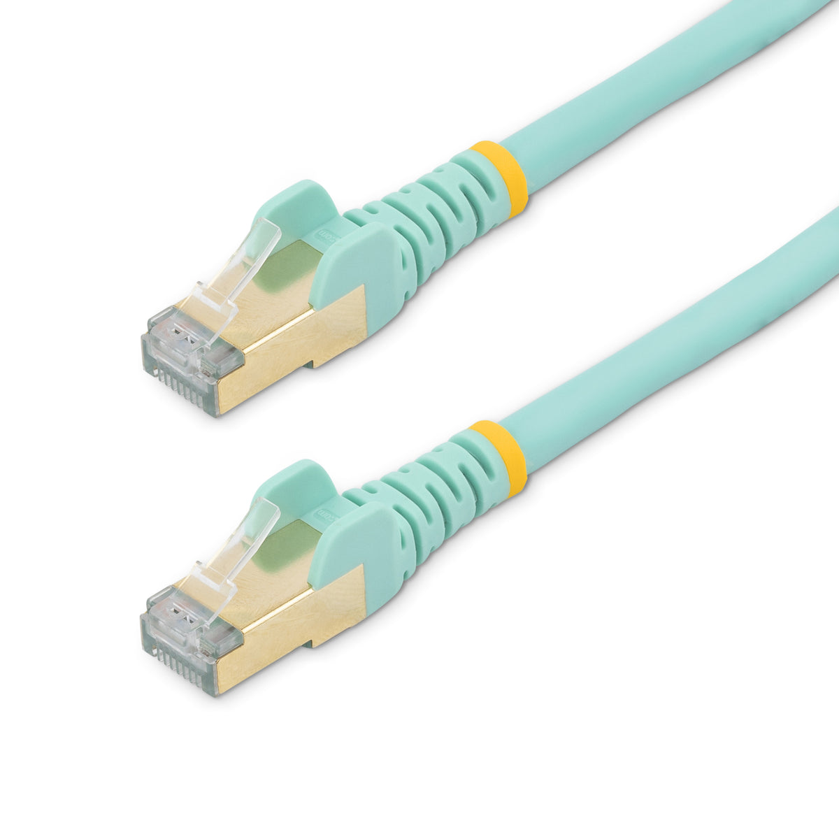 STARTECH networking cable Turquoise 1,2 m Cat6a (C6ASPAT4AQ) - Cartouches Certifiees