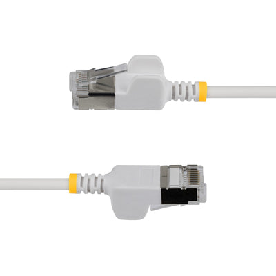 STARTECH networking cable White 1,524 m Cat6a U/FTP (STP) Round (N6APATSTP34WHS-5FT) - Cartouches Certifiees