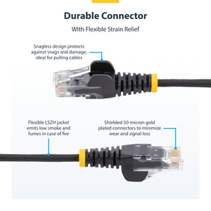 STARTECH networking cable Yellow 7,6 m Cat6 U/UTP (UTP) Round (N6PAT25YLS) - Cartouches Certifiees