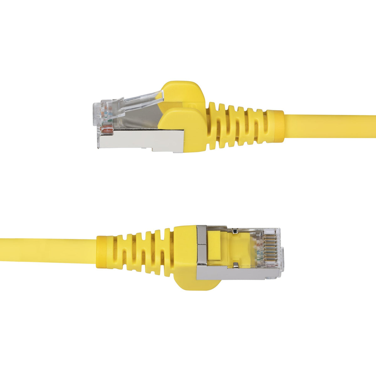STARTECH networking cable Yellow 7,6 m S/FTP (S-STP) Round (NLYL-25F-CAT6A-PATCH) - Cartouches Certifiees
