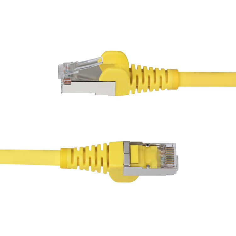 STARTECH networking cable Yellow 7,6 m S/FTP (S-STP) Round (NLYL-25F-CAT6A-PATCH) - Cartouches Certifiees