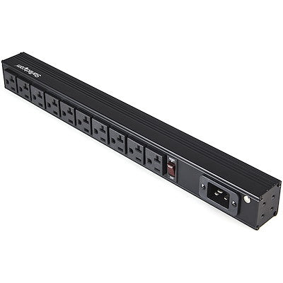 STARTECH power distribution unit (PDU) 10 AC outlet(s) 1U Black (RKPW101920) - Cartouches Certifiees