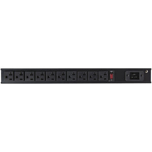 STARTECH power distribution unit (PDU) 10 AC outlet(s) 1U Black (RKPW101920) - Cartouches Certifiees