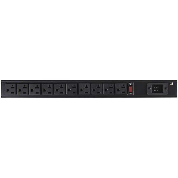 STARTECH power distribution unit (PDU) 10 AC outlet(s) 1U Black (RKPW101920) - Cartouches Certifiees