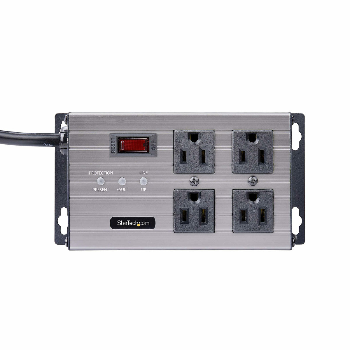 STARTECH power distribution unit (PDU) 4 AC outlet(s) Grey (4N515S8-POWER-STRIP) - Cartouches Certifiees
