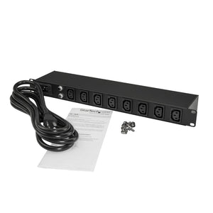 STARTECH power distribution unit (PDU) 8 AC outlet(s) 1U Black (PDU08C13H) - Cartouches Certifiees