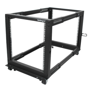 STARTECH rack cabinet 12U Freestanding rack Black (4POSTRACK12U) - Cartouches Certifiees