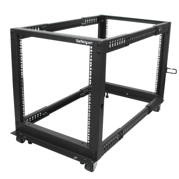 STARTECH rack cabinet 12U Freestanding rack Black (4POSTRACK12U) - Cartouches Certifiees