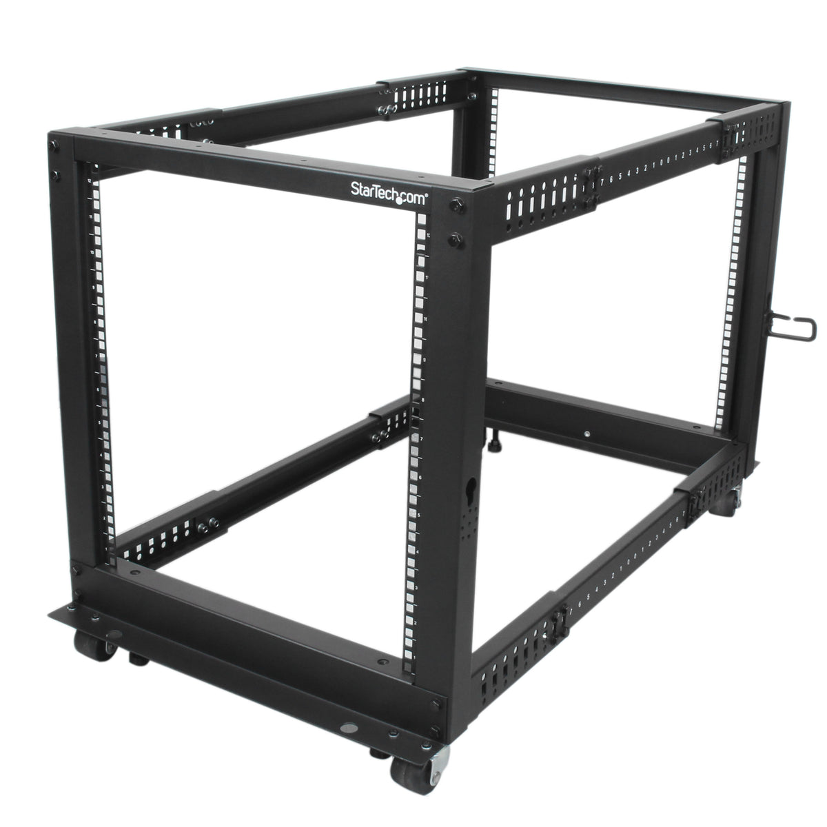 STARTECH rack cabinet 12U Freestanding rack Black (4POSTRACK12U) - Cartouches Certifiees