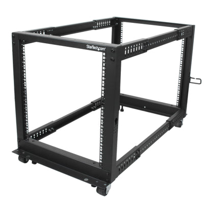 STARTECH rack cabinet 12U Freestanding rack Black (4POSTRACK12U) - Cartouches Certifiees