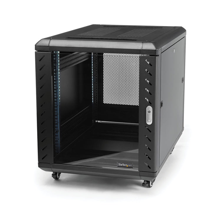 STARTECH rack cabinet 12U Freestanding rack Black (RK1236BKF) - Cartouches Certifiees