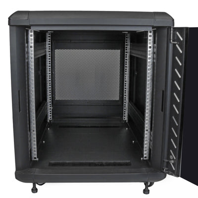 STARTECH rack cabinet 12U Freestanding rack Black (RK1236BKF) - Cartouches Certifiees