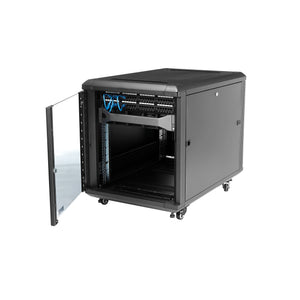 STARTECH rack cabinet 12U Freestanding rack Black (RK1236BKF) - Cartouches Certifiees