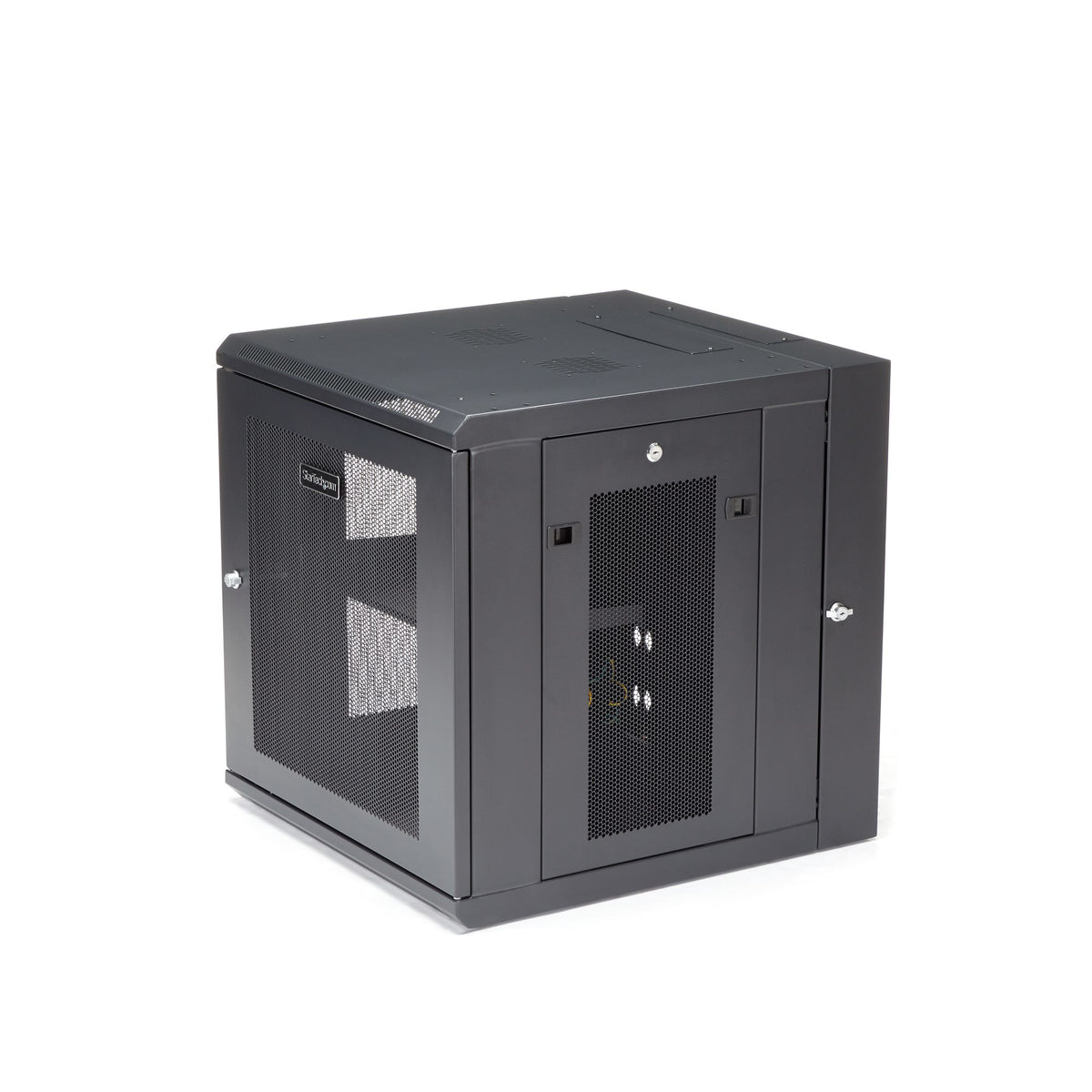 STARTECH rack cabinet 12U Wall mounted rack Black (RK1224WALHM) - Cartouches Certifiees