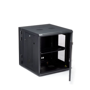 STARTECH rack cabinet 12U Wall mounted rack Black (RK1224WALHM) - Cartouches Certifiees