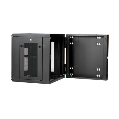 STARTECH rack cabinet 12U Wall mounted rack Black (RK1224WALHM) - Cartouches Certifiees