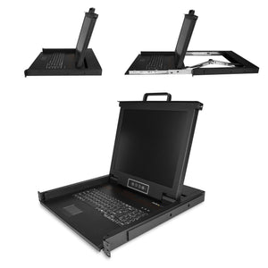 STARTECH rack console 43,2 cm (17") 1280 x 1024 pixels Steel 1U (RKCONS1701) - Cartouches Certifiees