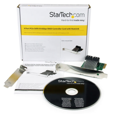 STARTECH RAID controller PCI Express 2.0 6 Gbit/s (PEXSAT34RH) - Cartouches Certifiees