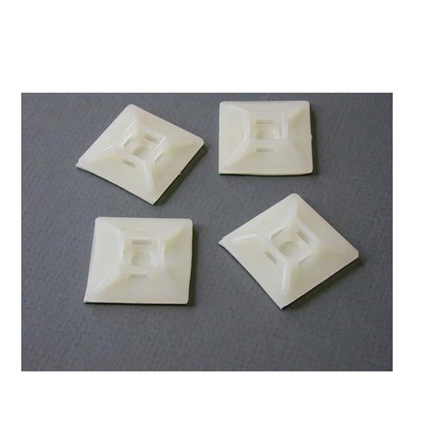 STARTECH Self-adhesive Cable Tie Mounts - Pkg. of 100 White (HC102) - Cartouches Certifiees