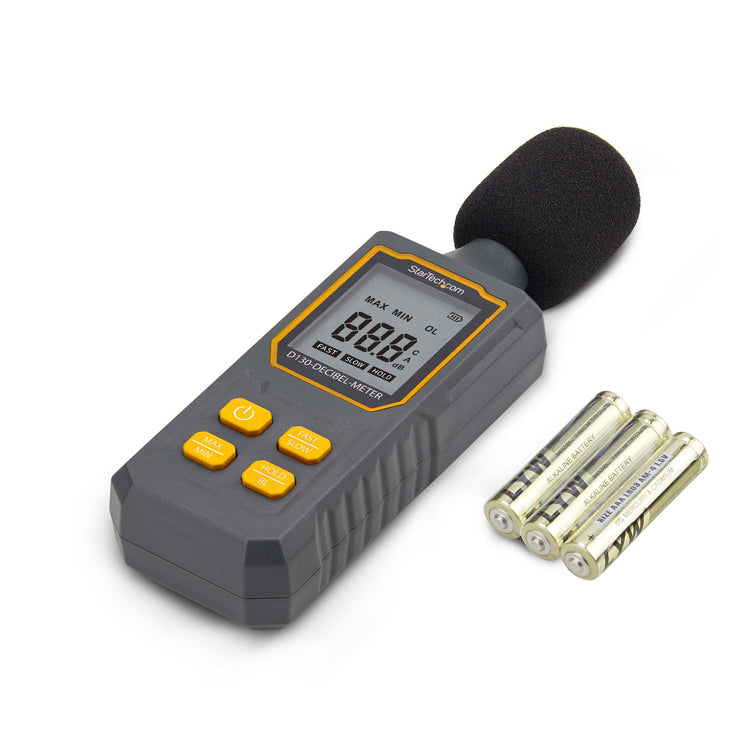 STARTECH sound level meter Digital 30 - 130 dB (D130-DECIBEL-METER) - Cartouches Certifiees