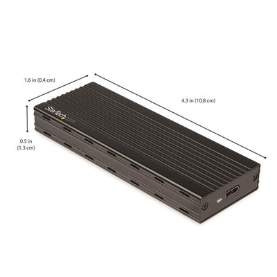 STARTECH storage drive enclosure SSD enclosure Black M.2 (M2E1BMU31C) - Cartouches Certifiees