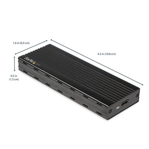 STARTECH storage drive enclosure SSD enclosure Black M.2 (M2E1BMU31C) - Cartouches Certifiees